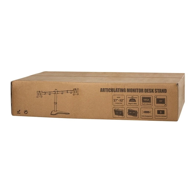 Monitoriaus laikiklis LOGILINK BP0099 2 ekranams, iki 81,3 cm (32 colių), VESA 75x75–100x100, maks. 8 kg, juodas