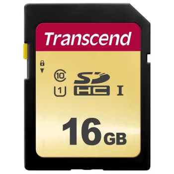 „Flash Memory Transcend 16GB SDHC UHS-I 500S“