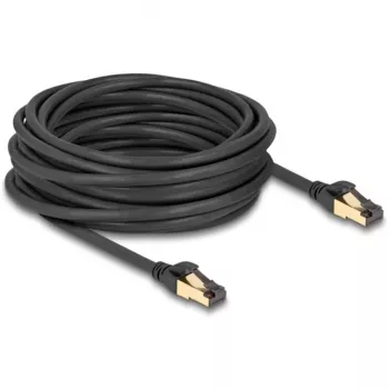 Tinklo kabelis DeLOCK RJ45 Cat.6A kištukas–kištukas S/FTP 10 m juodas