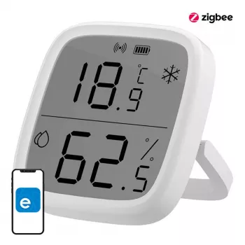 Sonoff ZigBee patalpų temperatūros ir drėgmės jutiklis SNZB-02D belaidis baterija CR2450