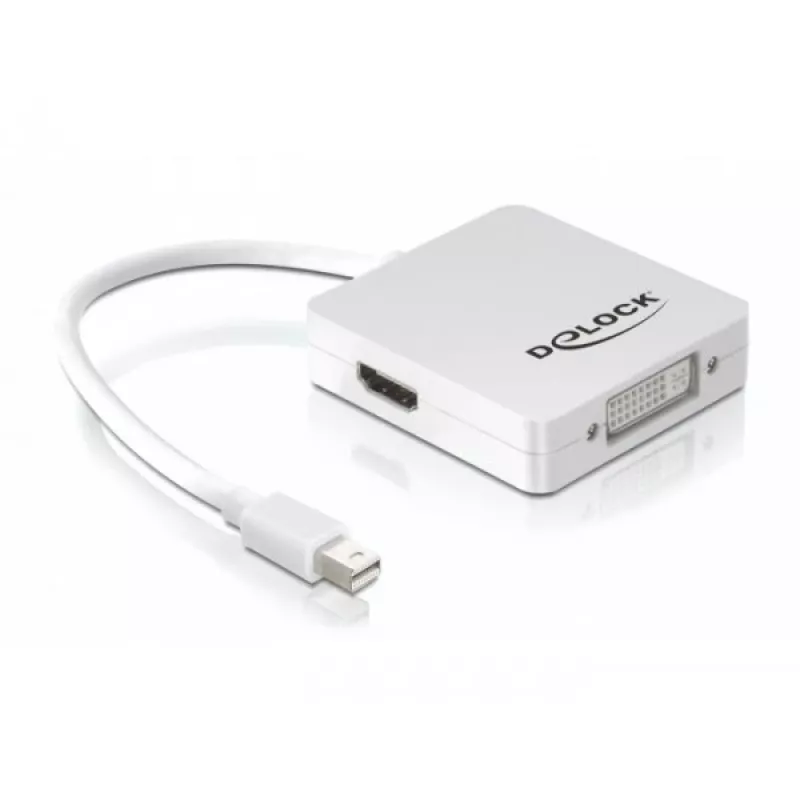 Vaizdo kabelio adapteris DeLOCK 61768 Mini DisplayPort DisplayPort DVI HDMI 0,24 m