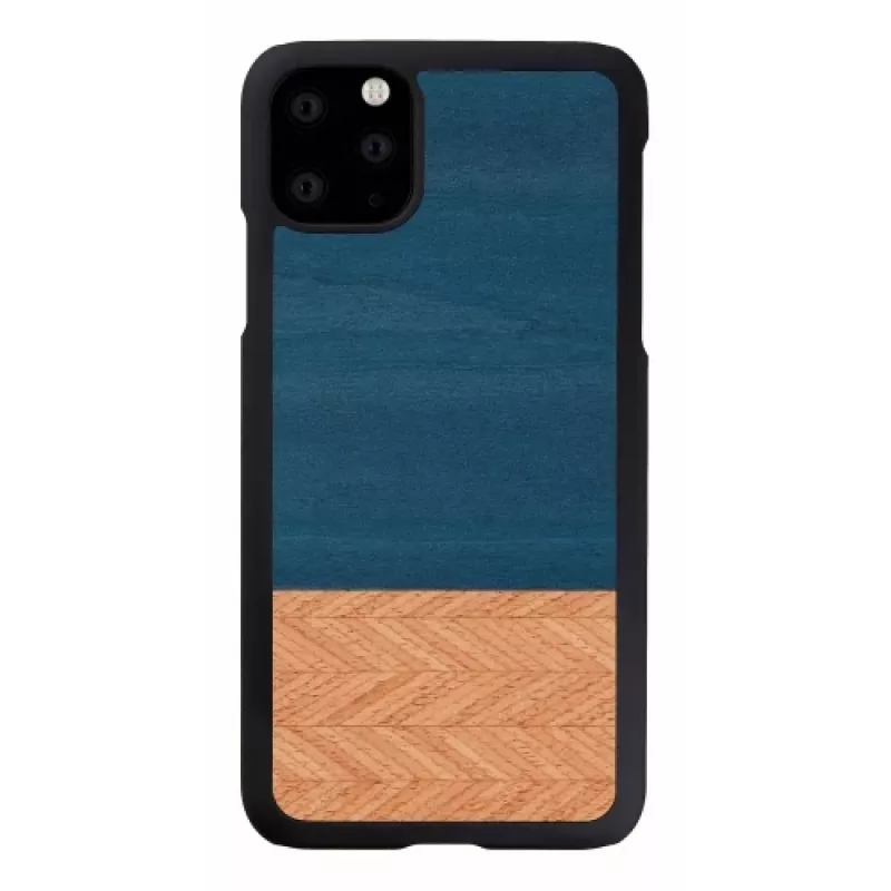 Telefono dėklas man and wood skirtas iPhone 11 Pro Max — džinsinės juodos spalvos apsauginis dangtelis