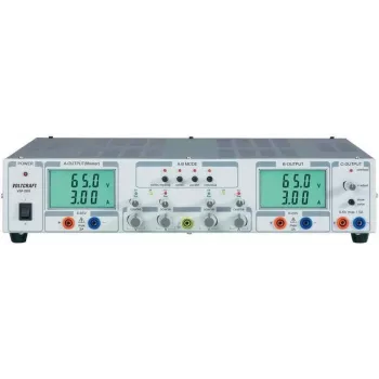 Voltcraft laboratorinis maitinimo šaltinis, reguliuojamas VSP 2653 0,1–65 V/DC 0–3 A 399 W 3 x (VSP 2653)