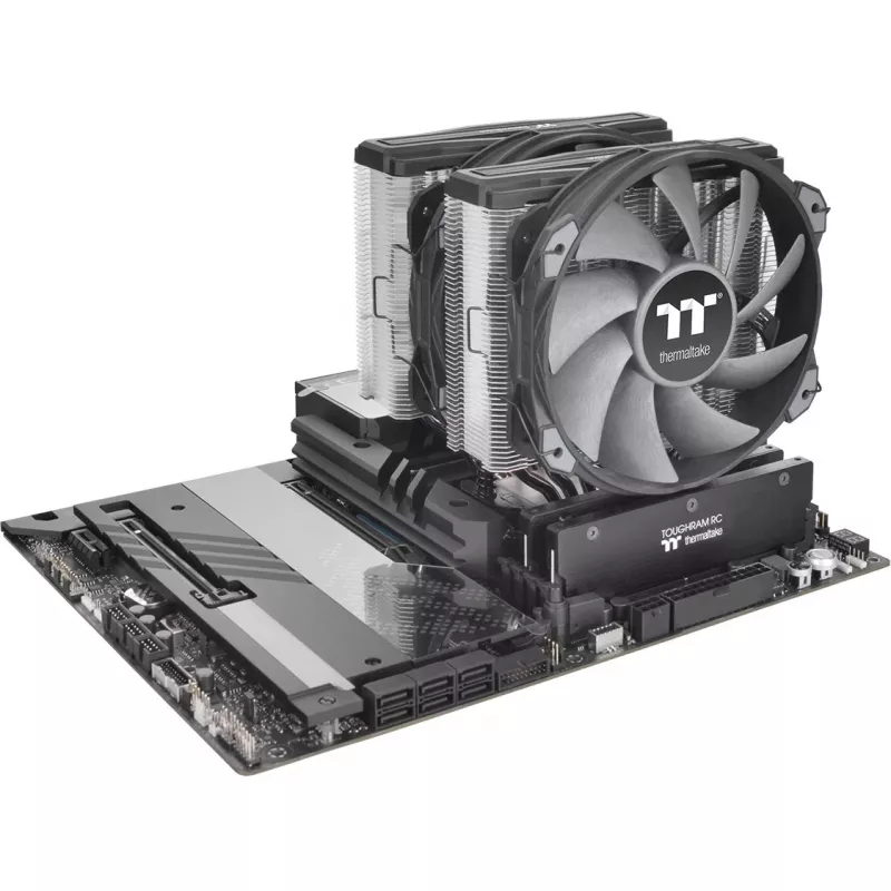 Thermaltake TOUGHAIR 710 - procesoriaus oro aušintuvas - (skirtas: LGA1156, LGA1155, LGA2011, LGA1150, LGA2011-3, LGA1151, AM4, LGA2066, LGA1200, LGA1700, AM5)