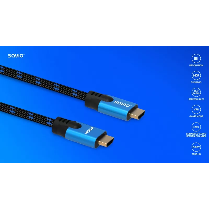 HDMI laidas Savio CL-143 3m