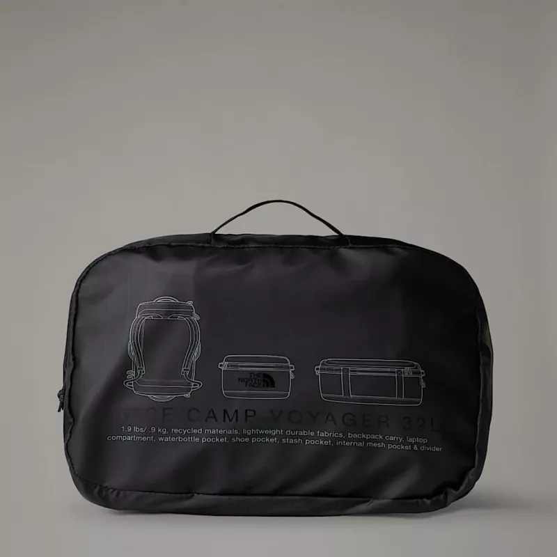 Krepšys kelionėms The North Face Base Camp Voyager Duffel 32L - juoda/asfalto pilka