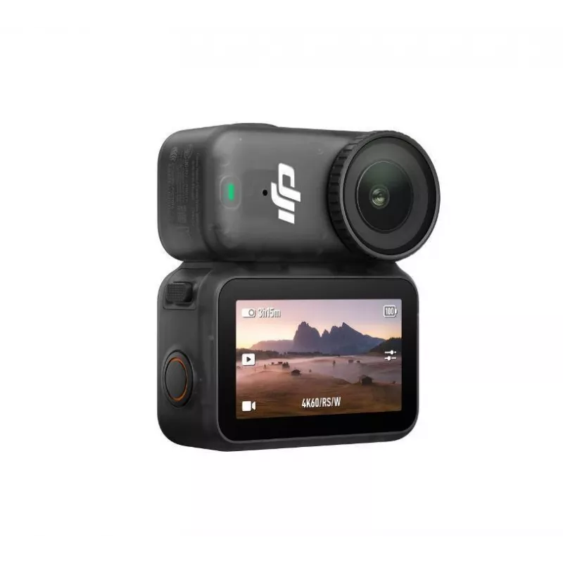 Action camera DJI Osmo nano — 35 MP CMOS, 4K Ultra HD (3840×2880), 120 kadrų/s, 143° matymo laukas, 4,98 cm ekranas, Wi‑Fi, MicroSD, 0,052 kg