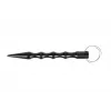 Taktinis rašiklis GUARD YC-008-BL — kompaktiškas duraliuminio rašiklis su stiklo daužikliu, 150 mm, 50 g, juodas