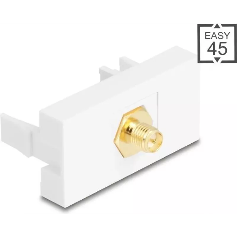 DELOCK adapteris RP-SMA kištukas į RP-SMA lizdą baltas, modelis 90903