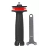 Kampinis šlifuoklis YATO YT-82826, 18V Li-Ion 2Ah, 125 mm diskas, 10 000 aps./min, M14 sriegis, be įrankio reguliuojama apsauga