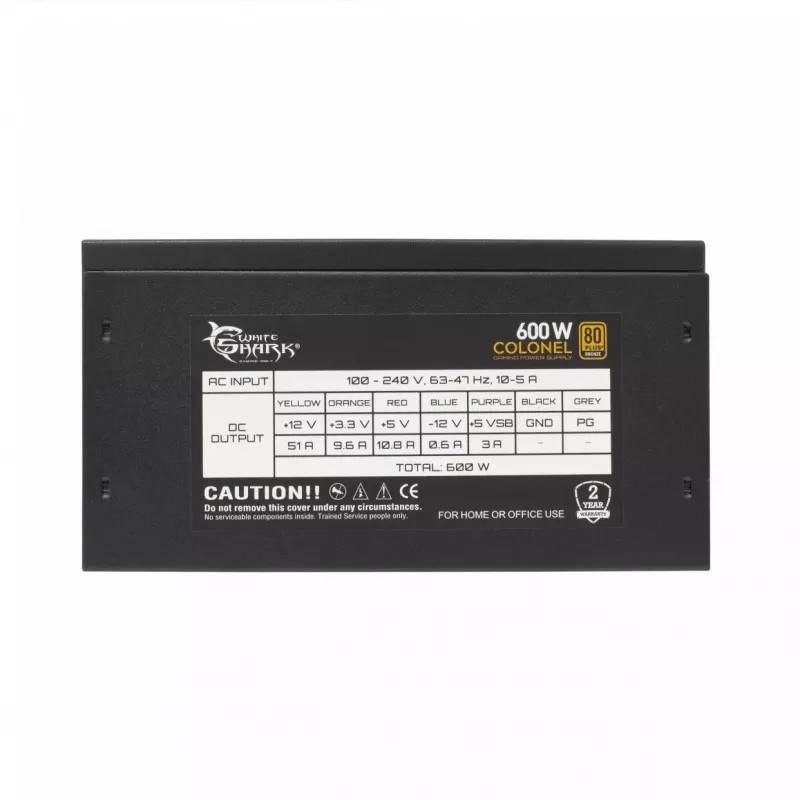 Maitinimo blokas White Shark Colonel 600 W
