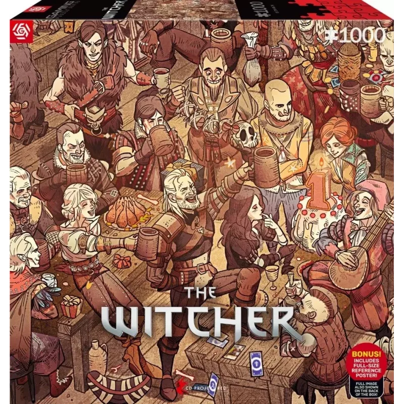 Good Loot Gaming Puzzle: The Witcher (Wiedźmin) Birthday, 1000 vienetų