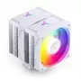 CPU aušintuvas Jonsbo CR-3000E Dual-Tower ARGB White, dviejų bokštų oro aušintuvas su ARGB apšvietimu