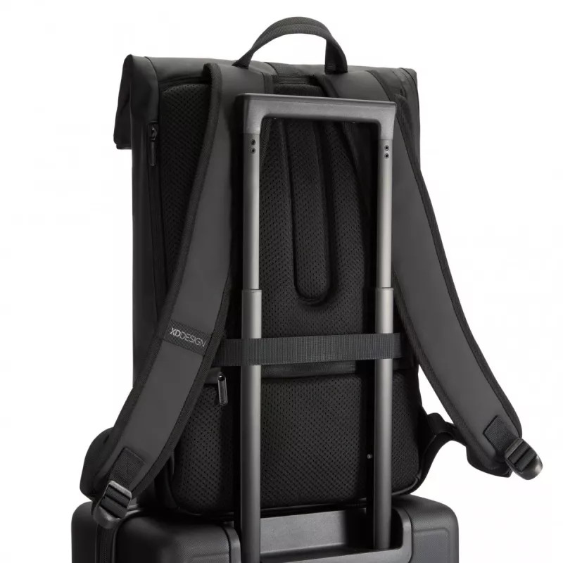 Kuprinė XDDESIGN URBAN FLAP-TOP P706.2601 — atspari vandeniui, lengva, juoda