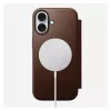 „Folio“ tipo telefono dėklas „Nomad NM014209858“, skirtas „Apple iPhone 17“, 16 cm (6,3 colio), rudas, 4 kortelių kišenės