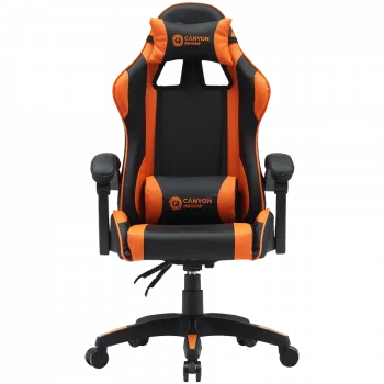 Žaidimų kėdė CANYON Core SGCH2 Juoda Oranžinė — ergonomiškas dizainas, reguliuojamas aukštis