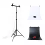 Foto studijos fono laikiklis Puluz 70x200cm + fonai 2 vnt. DCA0976