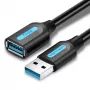USB 3.0 ilginamasis kabelis Vention CBHBH 2 m — USB A kištukas į USB A lizdą, 5 Gbit/s, juodas