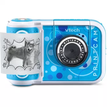 Skaitmeninis fotoaparatas VTech KidiZoom Print Cam (žydra mėlyna) – VTech 80-549104, vaikams pritaikytas nuotraukų spausdinimo fotoaparatas