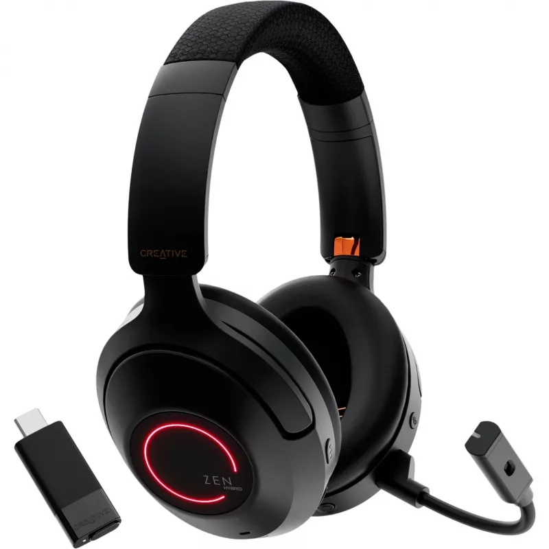 Creative 51EF1040AA001 Zen Hybrid Pro Bluetooth ausinės ant galvos juodos