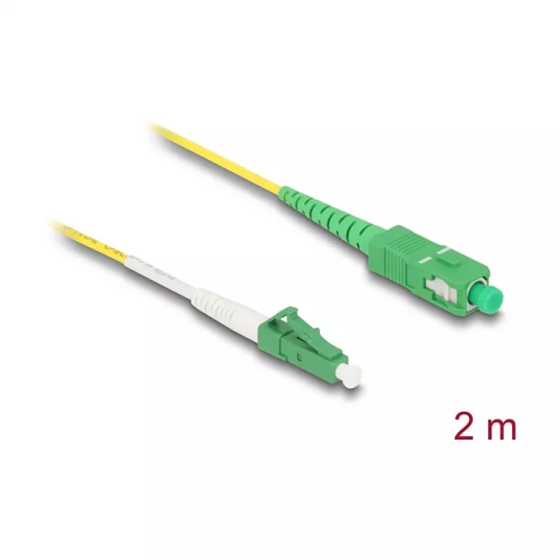 DeLOCK InfiniBand / šviesolaidinis kabelis 2 m LC SC geltonas 83861