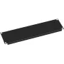 VALUE tuščia panelė - juoda RAL 9005 - 3U - 48,3 cm (19 col.)