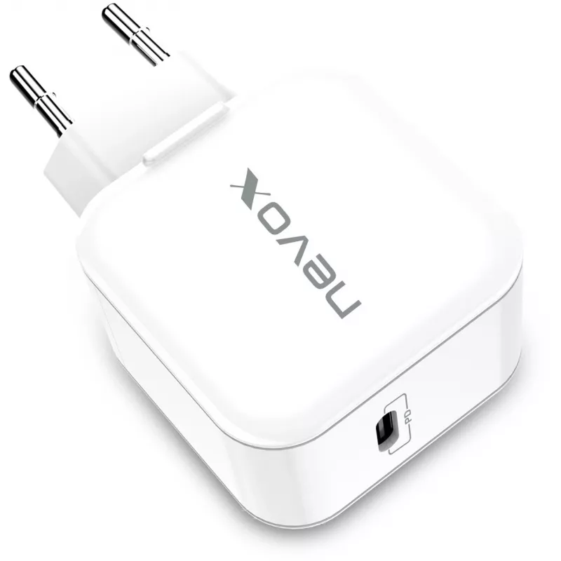nevox 20W USB-C PD įkroviklis baltas maitinimo adapteris