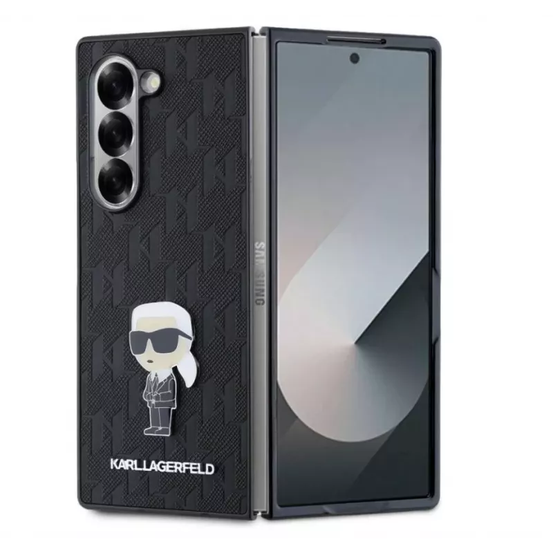 Karl Lagerfeld | KLHCZFD6SAPKINPKK | Galinis dangtelis | Samsung | Galaxy Z Fold6 | Plastikas | Juoda