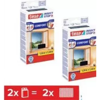vabzdžių tinklelis -Set Comfort 2x 1,2 m x 2,4 m antracito (55918-00500-01)