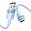 USB 2.0 A į USB-C 3A kabelis Vention CTNLF 1M (mėlynas)