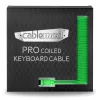 Maitinimo kabelis CableMod PRO ModMesh 12VHPWR patinas į 8 kontaktų PCIe 45 cm šviesiai mėlynas