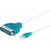 Lygiagretus spausdintuvo kabelis ShiverPeaks 75607 1.2 m USB-Centronics