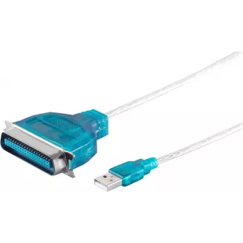 Lygiagretus spausdintuvo kabelis ShiverPeaks 75607 1.2 m USB-Centronics