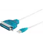 Lygiagretus spausdintuvo kabelis ShiverPeaks 75607 1.2 m USB-Centronics
