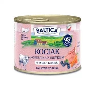BALTICA regioniniai skoniai kačiukams ėriena su kalakutiena - šlapias kačių maistas - 185g