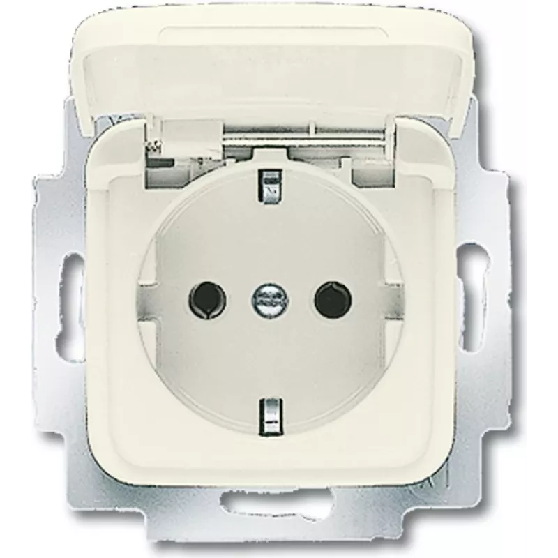 BUSCH JAEGER 20 EUK-212 - CEE 7/3 - 2P+E - Smėlio spalva - 250 V - 16 A - 71 mm