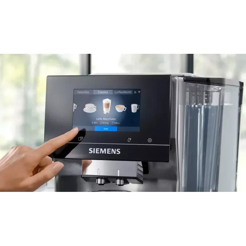 Siemens TQ715R03 kavos virimo aparatas, pilnai automatinis espreso aparatas, 2,4 l