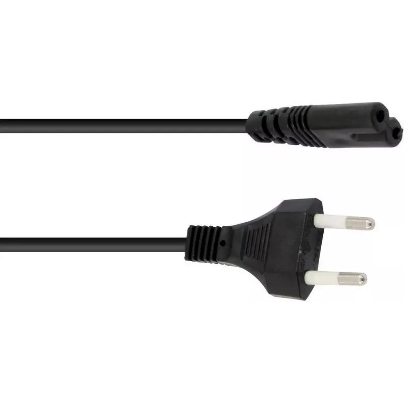 Maitinimo laidas Omnitronic 1,5 m, IEC C13 į Schuko, juodas