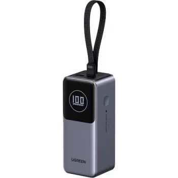UGREEN “Powerbank PB723” 20000 mAh 130 W dvipusis greitas įkrovimas, pilka, universali