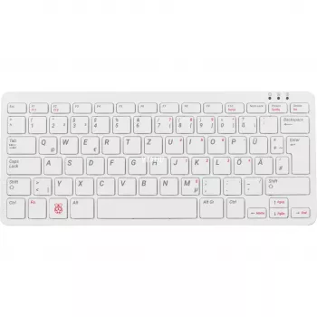 Laidinė USB klaviatūra Raspberry PI klaviatūra DE RB-TASTA01W — USB jungtis, vokiškas išdėstymas