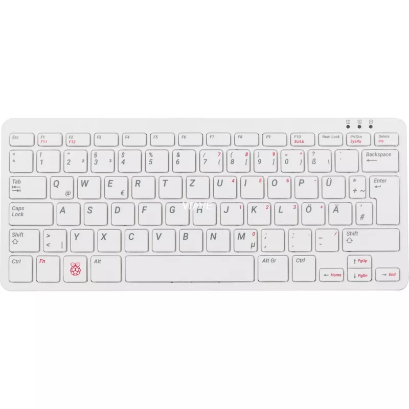 Laidinė USB klaviatūra Raspberry PI klaviatūra DE RB-TASTA01W — USB jungtis, vokiškas išdėstymas