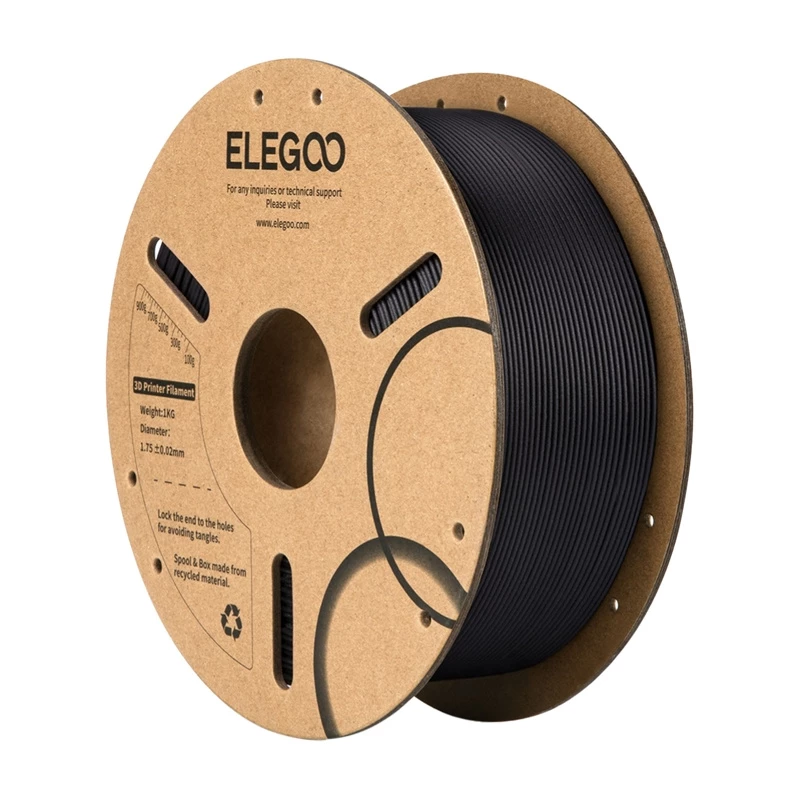 Filamentas Elegoo PLA-CF 1,75 mm juodas 1 kg
