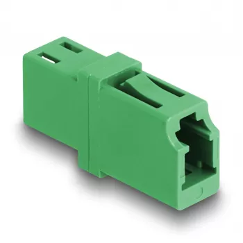 Skaidulinės optikos adapteris LC Simplex lizdas į LC Simplex lizdas APC žalias DeLOCK 87984
