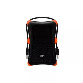 HDD/SSD korpusas Silicon Power Armor A30, 2,5 colio vieno lizdo, USB 3.2 Gen 1, Micro-USB A, oranžinė/juoda