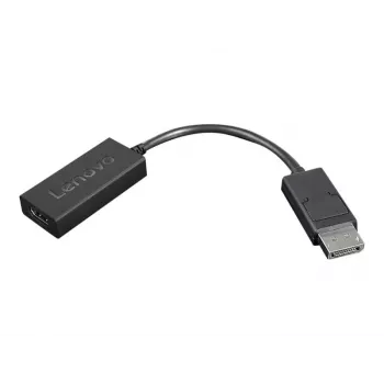Lenovo 4X90R61023 vaizdo kabelio adapteris 0,225 m DisplayPort HDMI Type A (Standard) juodas