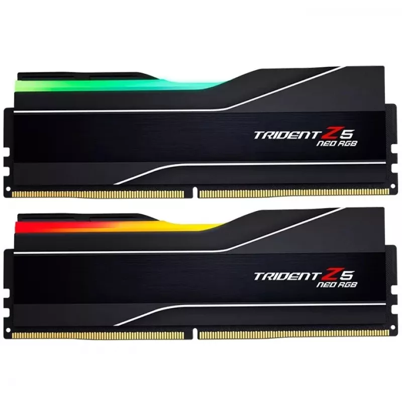 DIMM 48 GB DDR5-6000 (2x 24 GB) Dual-Kit, Arbeitsspeicher schwarz, F5-6000J4048F24GX2-TZ5NR, Trident Z5 NEO RGB, AMD EXPO