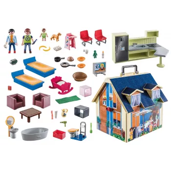 Statybinis žaislų rinkinys PLAYMOBIL lėlių namelis 70985 įvairiaspalvis plastikinis