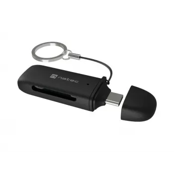 Kortelių skaitytuvas NATEC SCARAB C SD/Micro SD USB 3.2 Gen 1 Juoda (NCZ-2365)