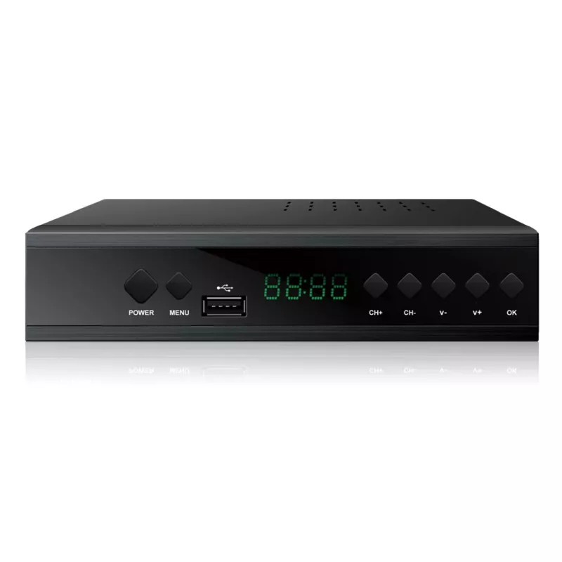 Extralink Home Tuner DVB-T2 skaitmeninės TV dekoderis H.265 HEVC FULL HD USB HDMI + nuotolinio valdymo pultelis