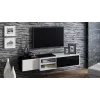 Cama TV spintelė SIGMA1 180 baltas/juodas blizgus